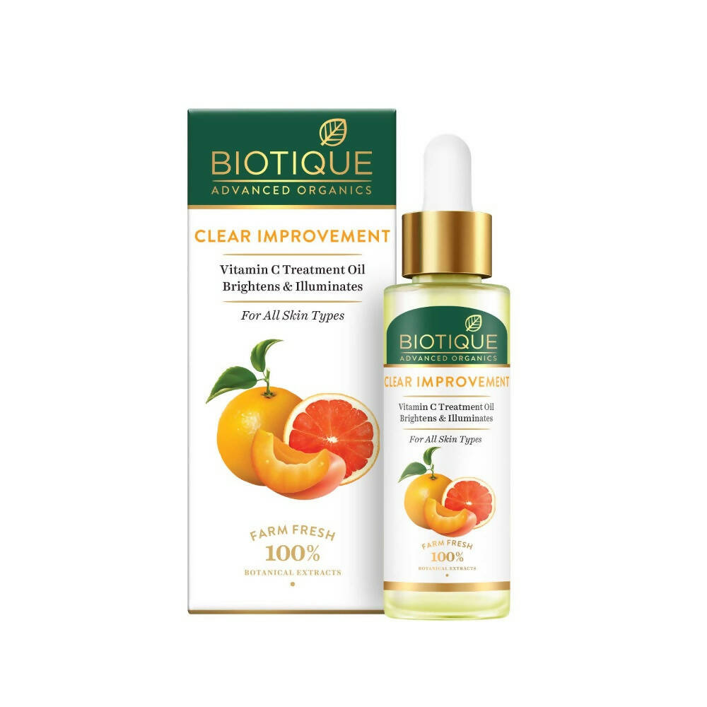 Biotique Advanced Organics Clear Improvement Vitamin C Treatment Oil - Distacart