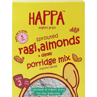 Thumbnail for Happa Organic Baby Food Sprouted Ragi, Almonds + Dates Porridge Mix Combo - Distacart