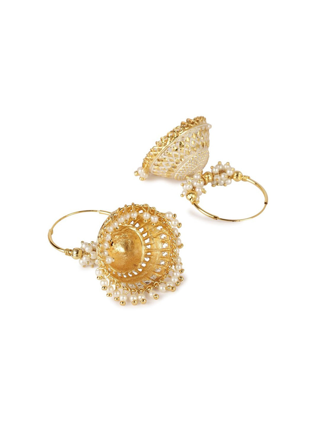 Flipkart.com - Buy Delfa Clothing Gold Plated Latest Fancy Earrings For  Women and Girls Alloy Jhumki Earring Online at Best Prices in India