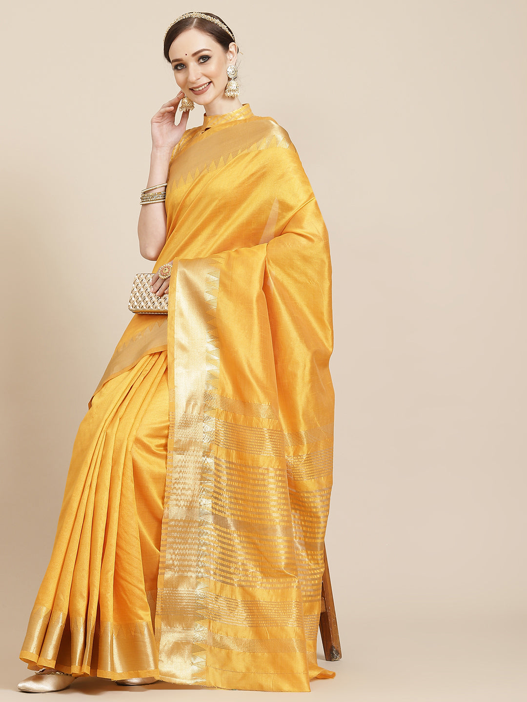 Womens Organza Grey Woven Design Saree With Blouse Piece, Affordable Price,  Surat, Gujarat, India