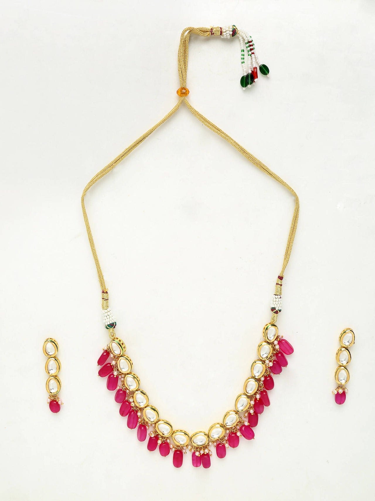 Kundan Choker With Earrings - Ruby Raang - Distacart