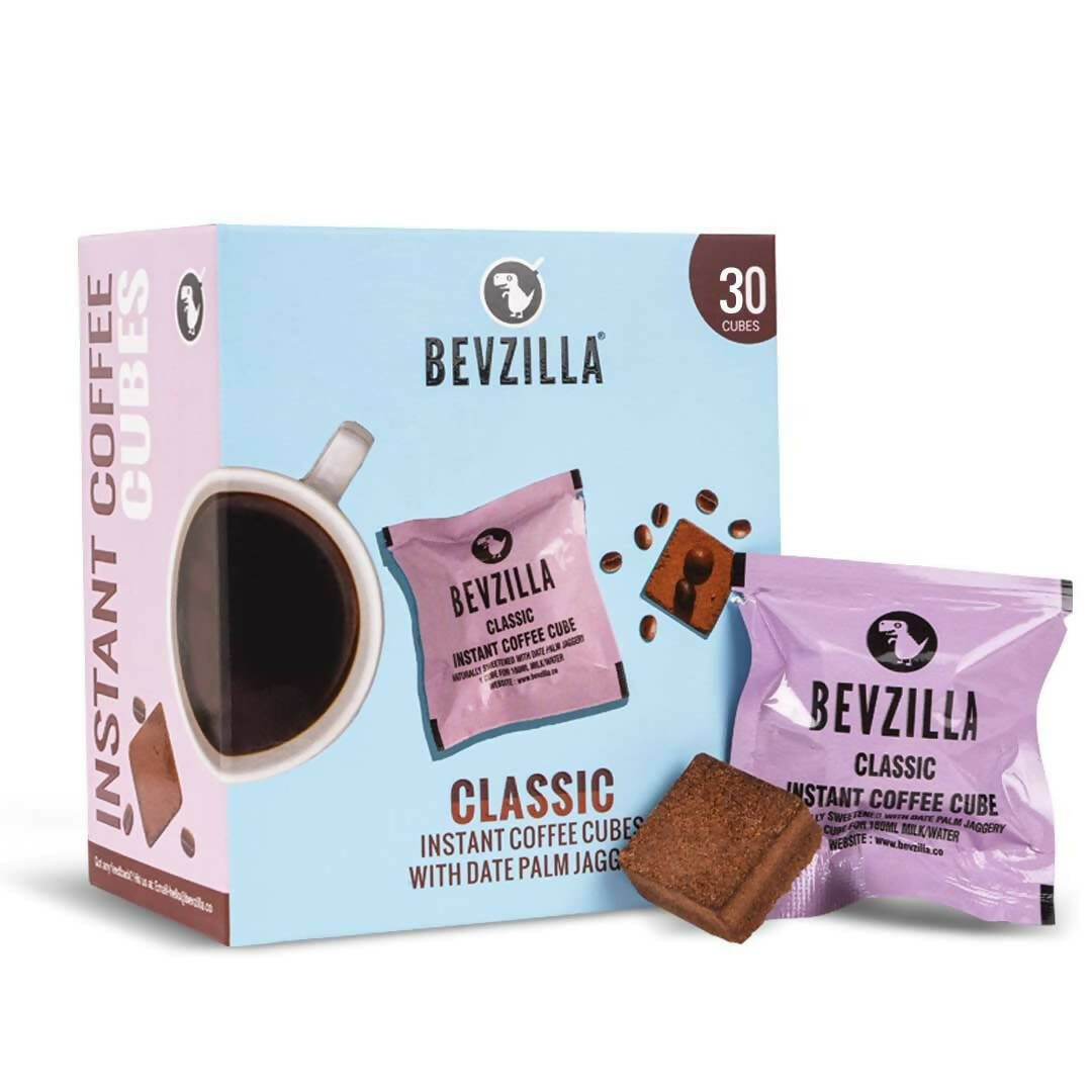 Bevzilla Instant Coffee Cubes Pack with Organic Date Palm Jaggery - Classic - Distacart