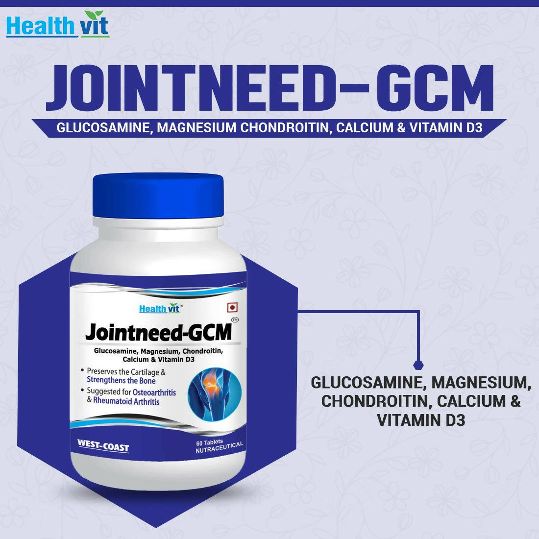 Healthvit Jointneed-GCM Tablets - Distacart