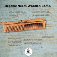 Thumbnail for The Legend Organic Pure Neem Wood Comb Designer - Distacart