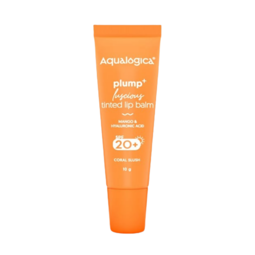 Aqualogica Coral Slush Plump+ Luscious Tinted Lip Balm with Mango and Hyaluronic Acid - Distacart