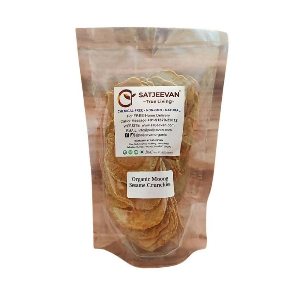 Buy Satjeevan Organic Moong Sesame Crunchies Online at Best Price