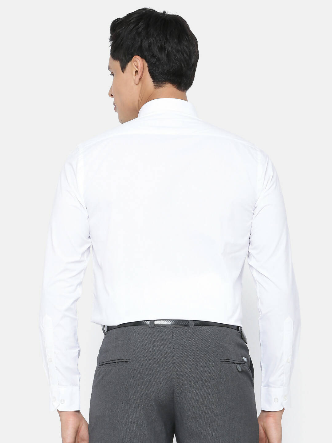 Ramraj Cotton Mens Full Sleeve Formal 100 % Cotton White Shirt - Distacart