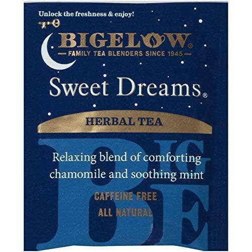 Bigelow Tea Sweet Dreams Herbal Tea Chamomile Smoothing Mint With Freshness & Aroma Caffeine Free - Distacart