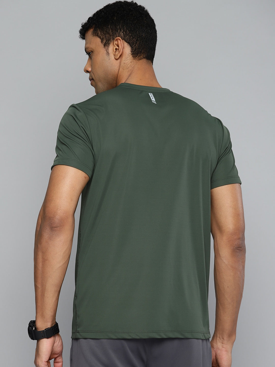 HRX by Hrithik Roshan Men Brand Logo Printed Training Rapid-Dry T-shirt - Distacart