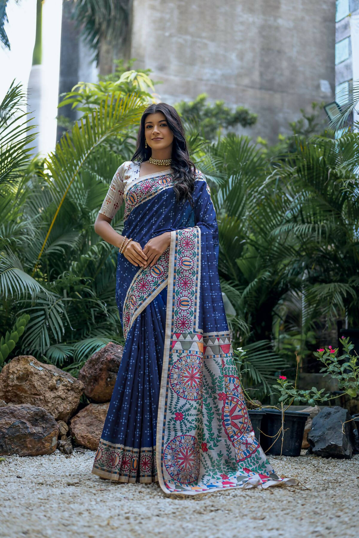 Lime Green Soft Tussar Silk Kalamkari Printed Saree - Shaaola.com