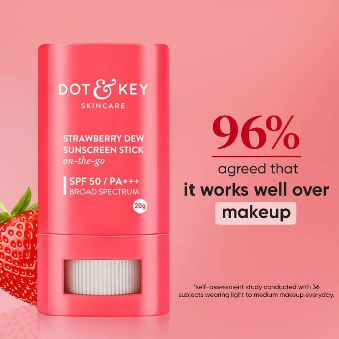 Dot & Key Strawberry Dew SPF 50 Sunscreen Stick - Distacart