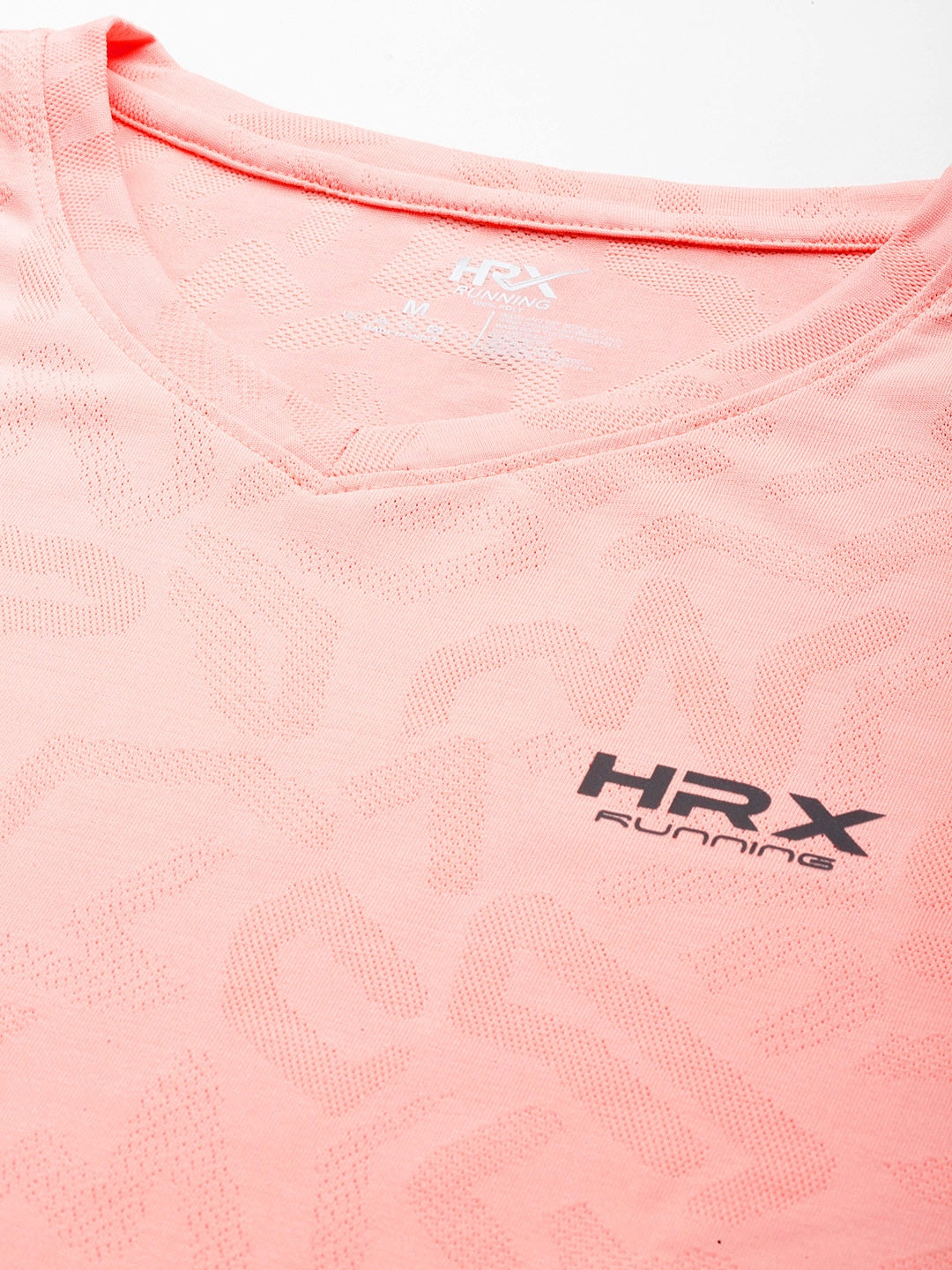 HRX by Hrithik Roshan Men Brand Logo Printed V-Neck Rapid-Dry Sports T-shirt - Distacart