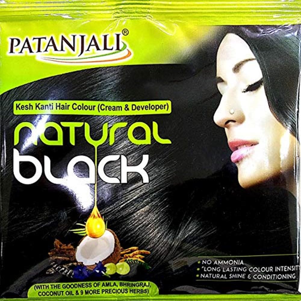 Buy Patanjali Kesh kanti Herbal Mehandi Natural Black Online at Best Price  | Distacart