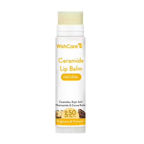 Wishcare Ceramide Lip Balm with SPF50 PA+++ - Natural - Distacart