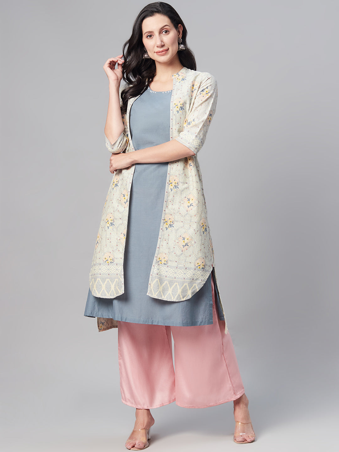 Biba kurta outlet with jacket