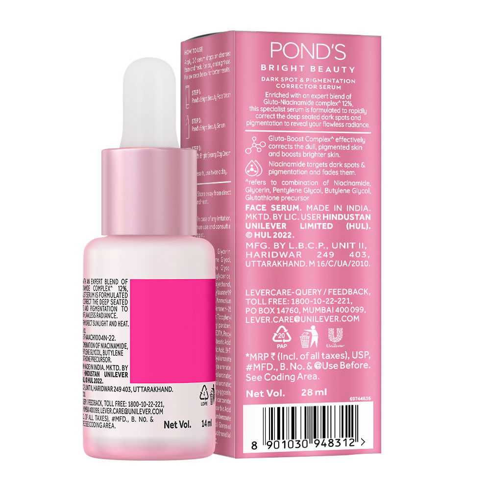 Ponds Bright Beauty Gluta Niacinamide Serum - Distacart