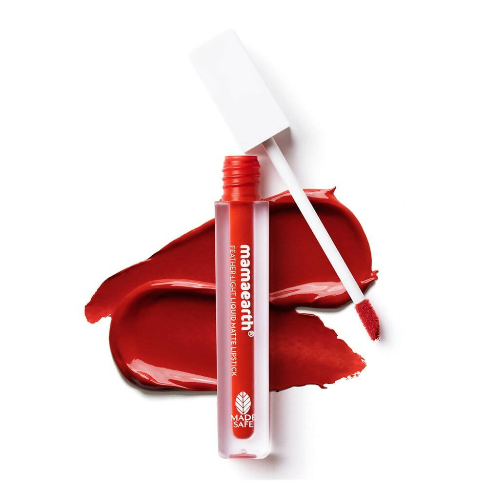 Mamaearth Feather Light Liquid Matte Lipstick - Red Cranberry - Distacart