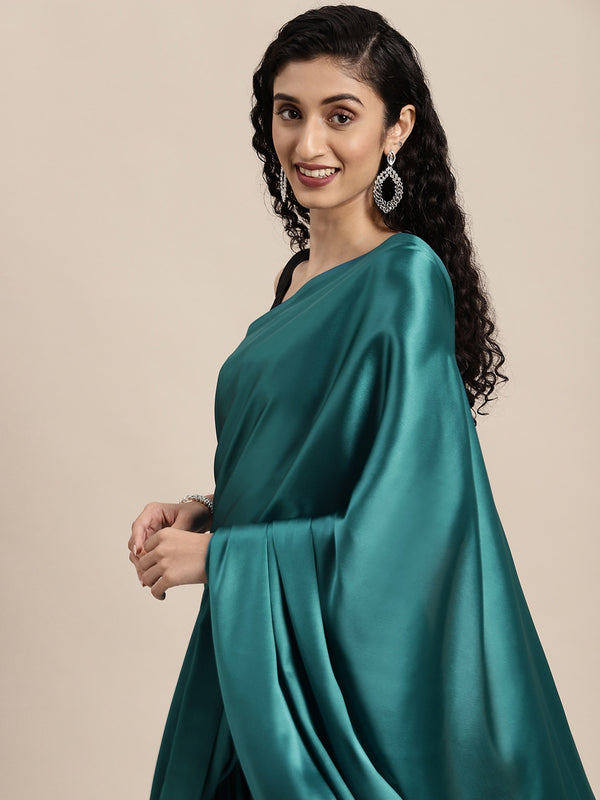 Silk Blend Printed Saree - Buy Silk Blend Printed Saree online in India