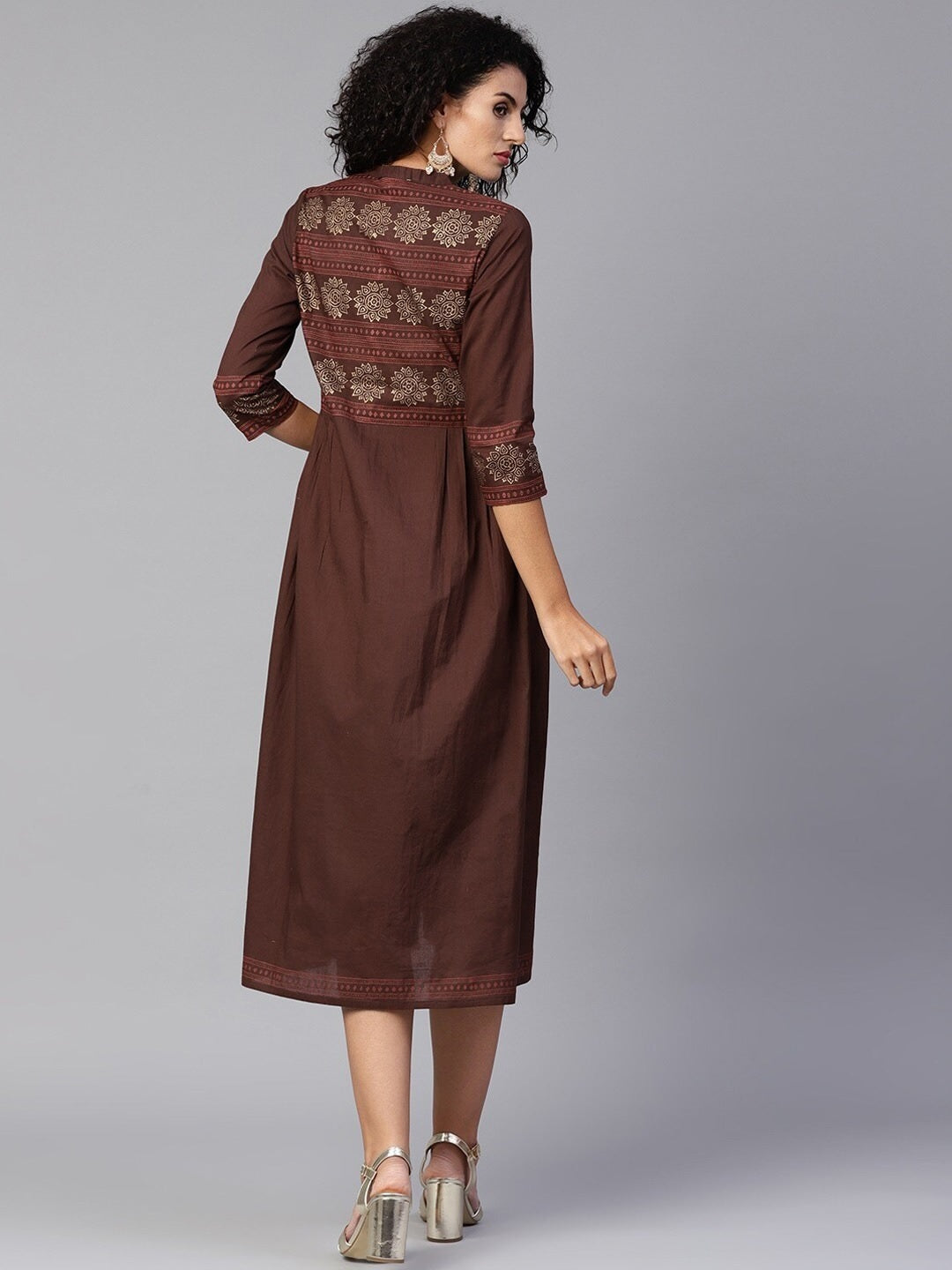 SHEIN Tall Women's Elegant Coffee Color Long Sleeve Dress | SHEIN USA