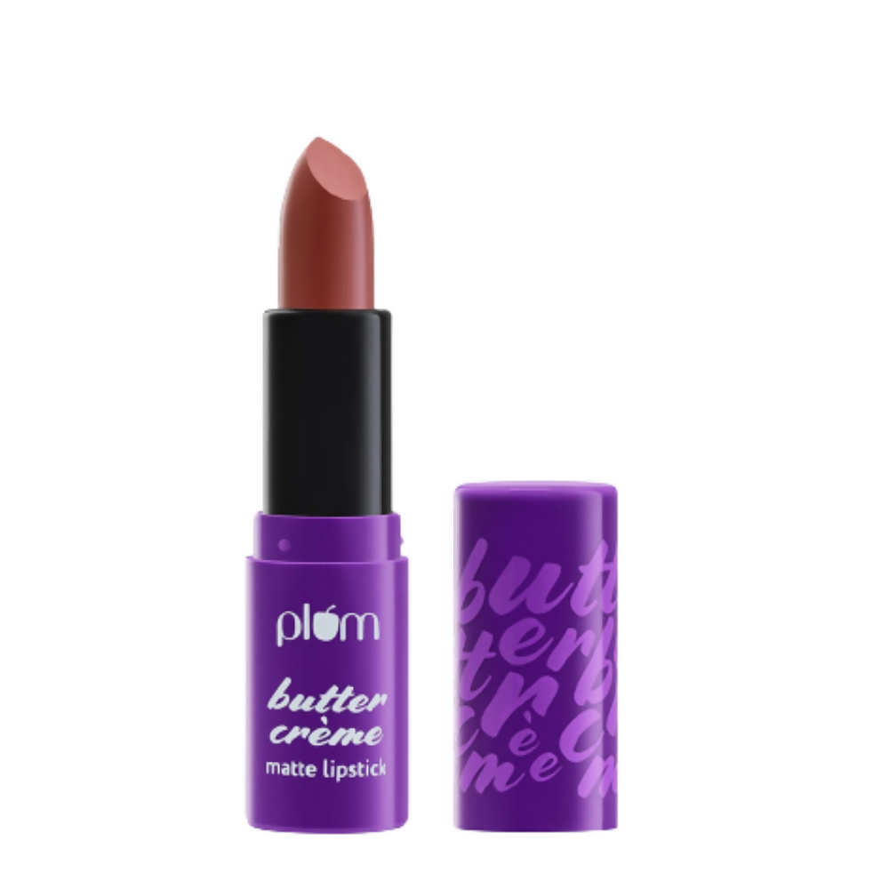 Plum Butter Crème Matte Lipstick Brownie Points - 129 (Umber Brown) - Distacart