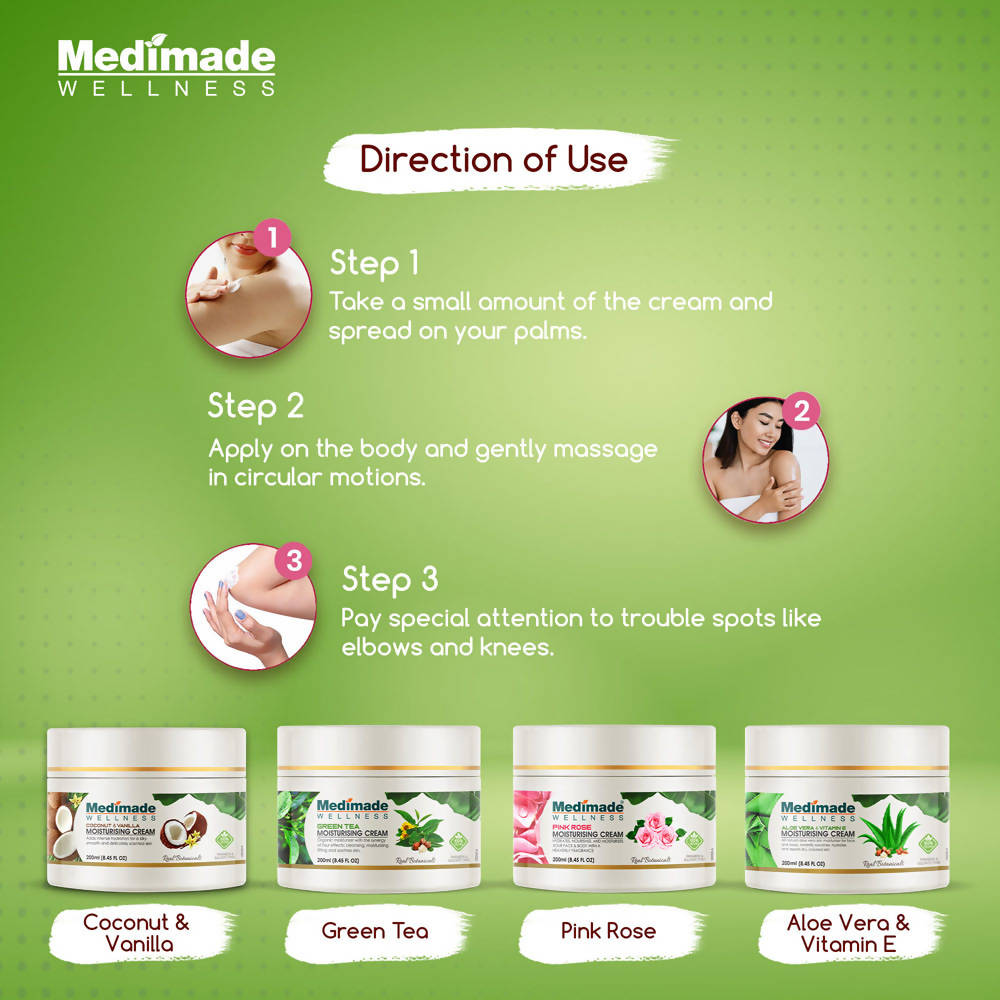 Medimade Wellness Aloe Vera & Vitamin E Moisturising Cream - Distacart