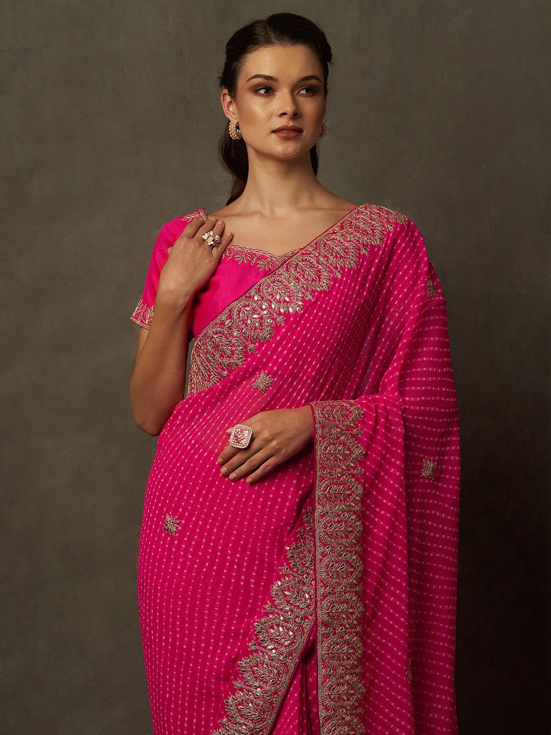 Best bandhani outlet sarees