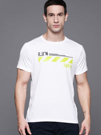 Thumbnail for HRX by Hrithik Roshan Brand Logo Printed Rapid-Dry Running T-shirt - Distacart