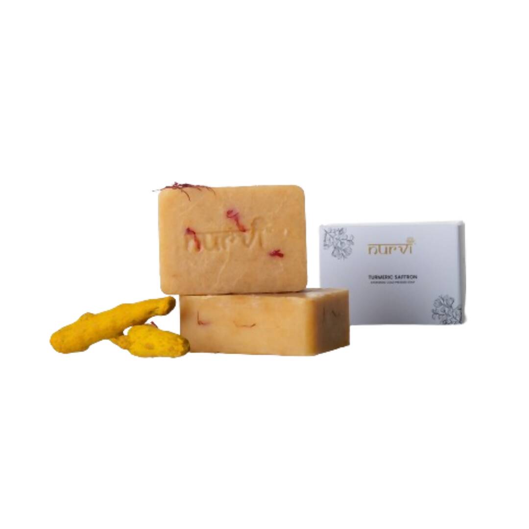Nurvi Turmeric Saffron Cold Pressed Soap - Distacart
