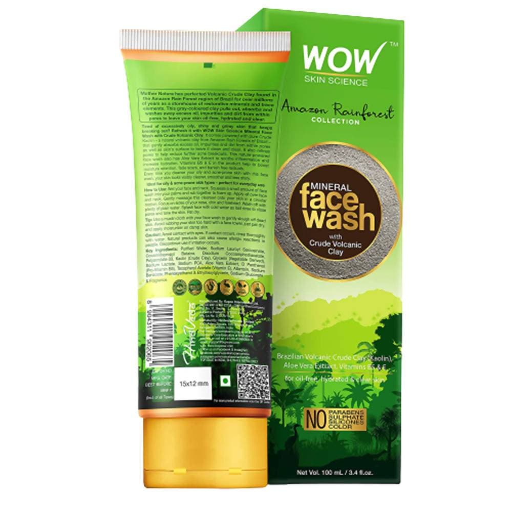 Wow Skin Science Mineral Face Wash with Crude Volcanic Clay