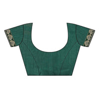 Thumbnail for Vamika Green Georgette Lace Work Saree (Prachi Green)