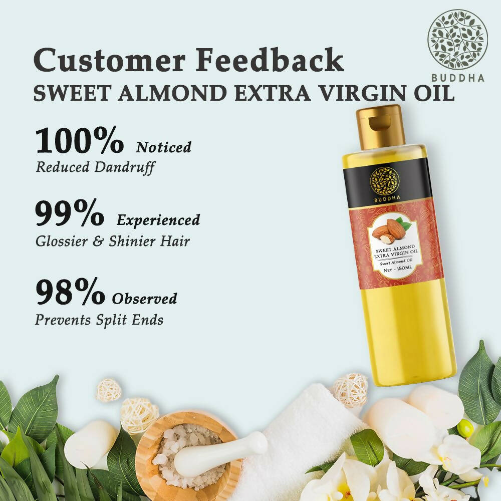 Buddha Natural Extra Virgin Cold Pressed Sweet Almond Oil - Distacart