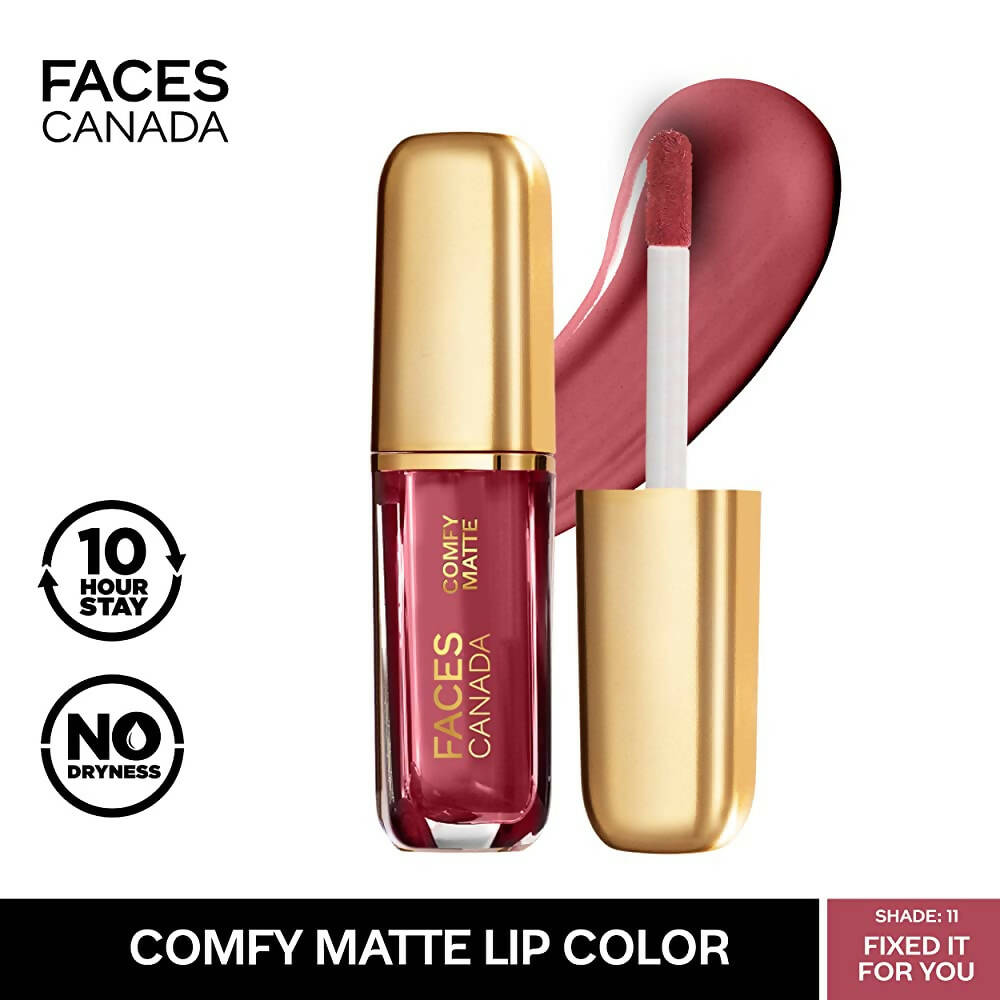 Faces Canada Comfy Matte Liquid Lipstick-Fixed It For You 11 - Distacart