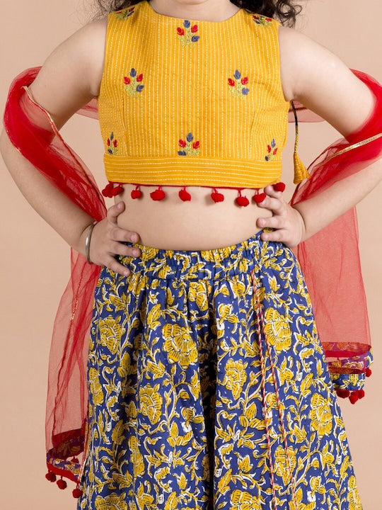 Crop Top and Skirt Lehengas | Yellow lehenga, Lehenga, Bridal blouse designs