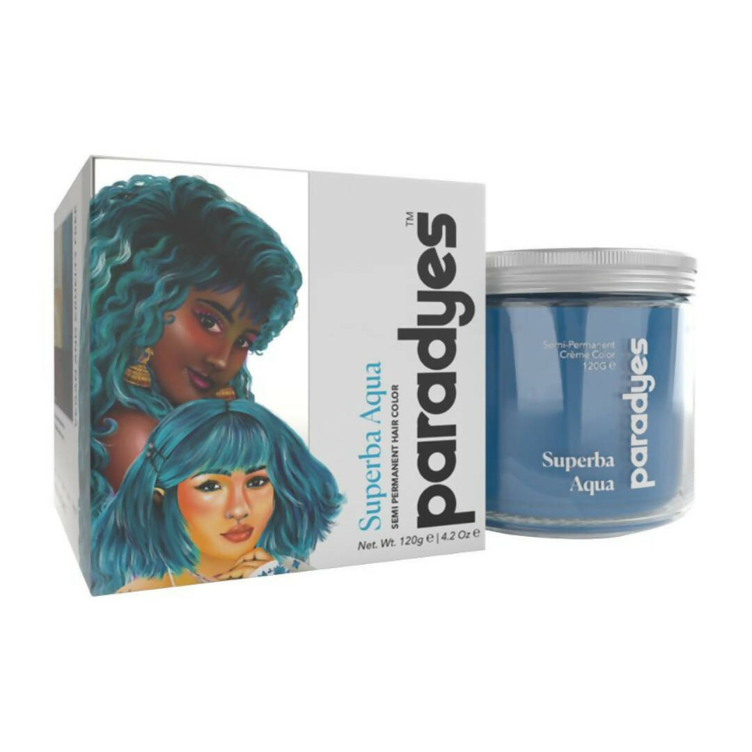 Paradyes Superba Aqua Semi-Permanent Hair Color - Distacart