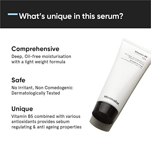 Minimalist Vitamin B5 10% Face Moisturizer - Distacart