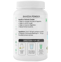 Thumbnail for Krishna's Herbal & Ayurveda Baheda Powder - Distacart