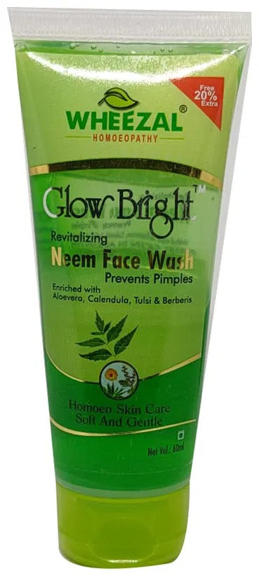 Wheezal Glow Bright Neem Face Wash - Distacart