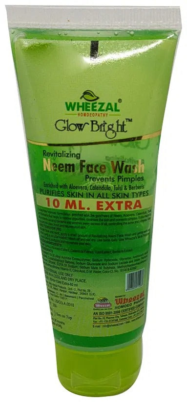 Wheezal Glow Bright Neem Face Wash - Distacart