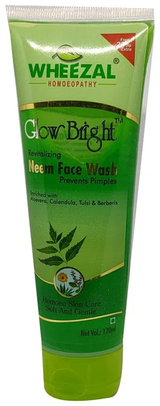 Wheezal Glow Bright Neem Face Wash - Distacart