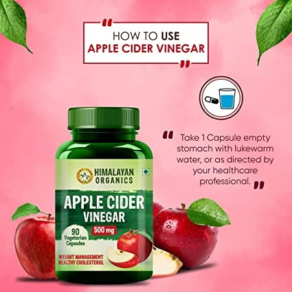 Himalayan Organics Apple Cider Vinegar 500 mg Capsules - Distacart