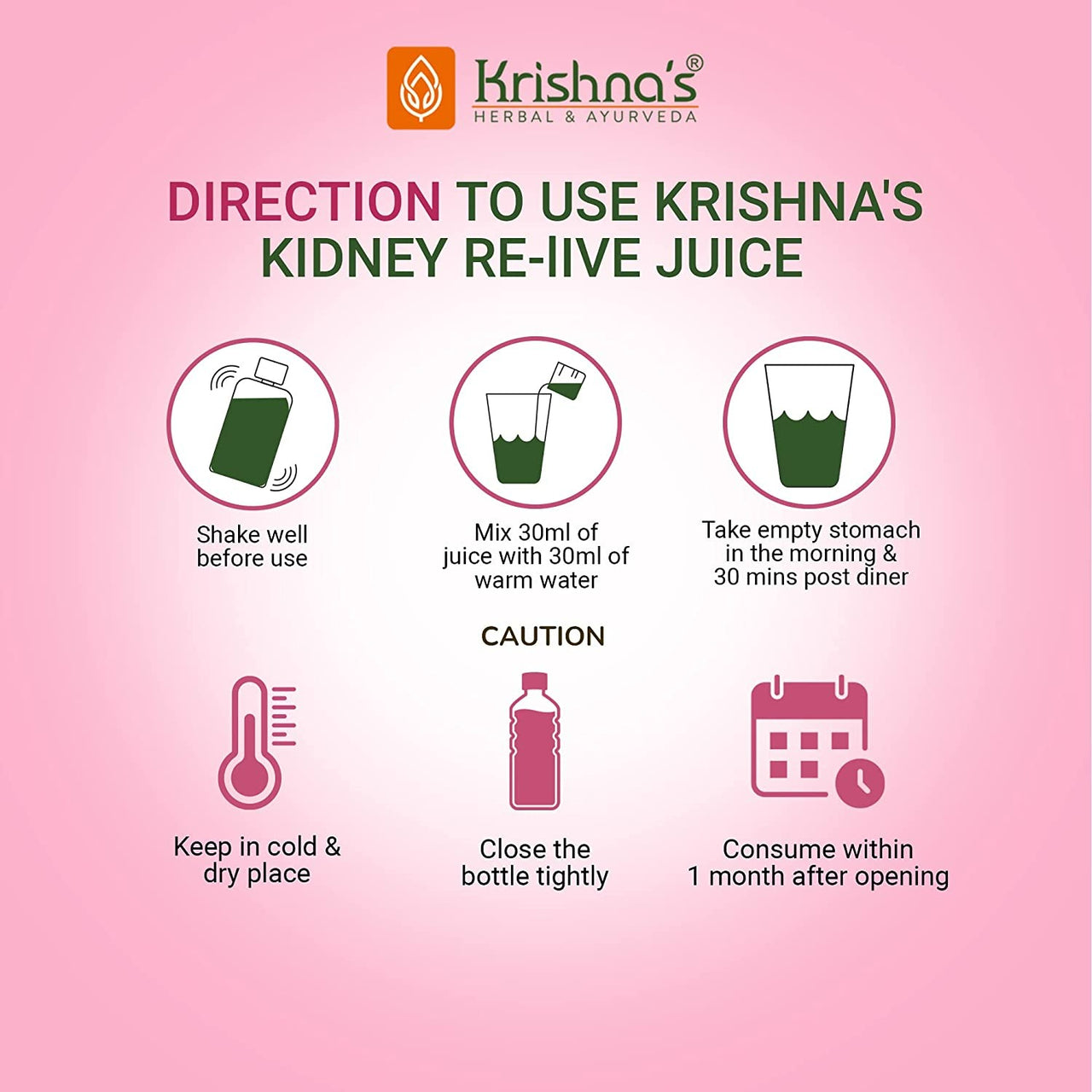 Krishna's Herbal & Ayurveda Kidney Relive Juice - Distacart