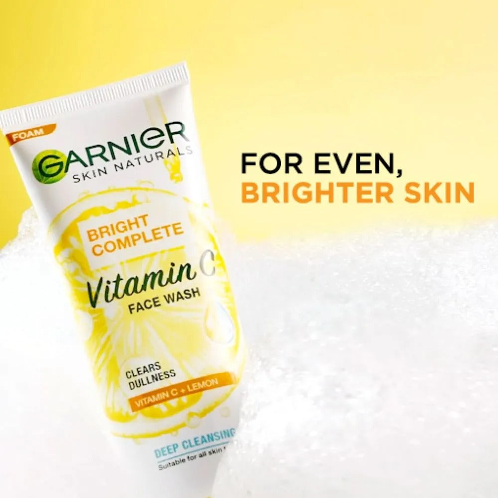 Garnier Bright Complete Vitamin C Facewash - Distacart