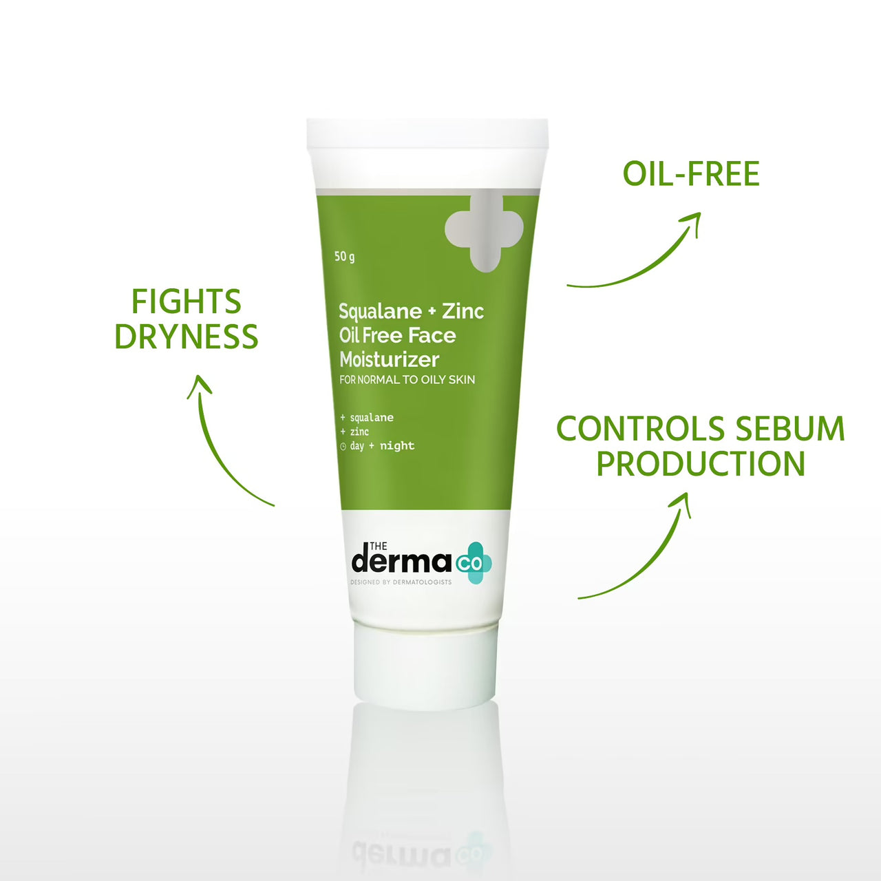 The Derma Co Squalene + Zinc Oil-Free Moisturizer for Normal to Oily Skin - Distacart