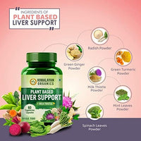 Thumbnail for Himalayan Organics Plant Based Liver Support + Milk Thistle Vegetarian Capsules - Distacart