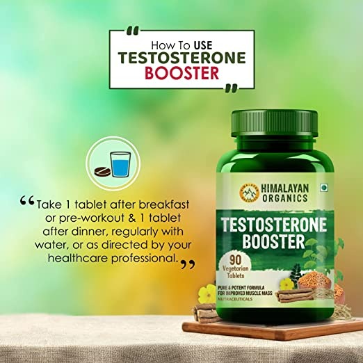 Himalayan Organics Plant Based Testosterone Booster Vegetarian Capsules - Distacart