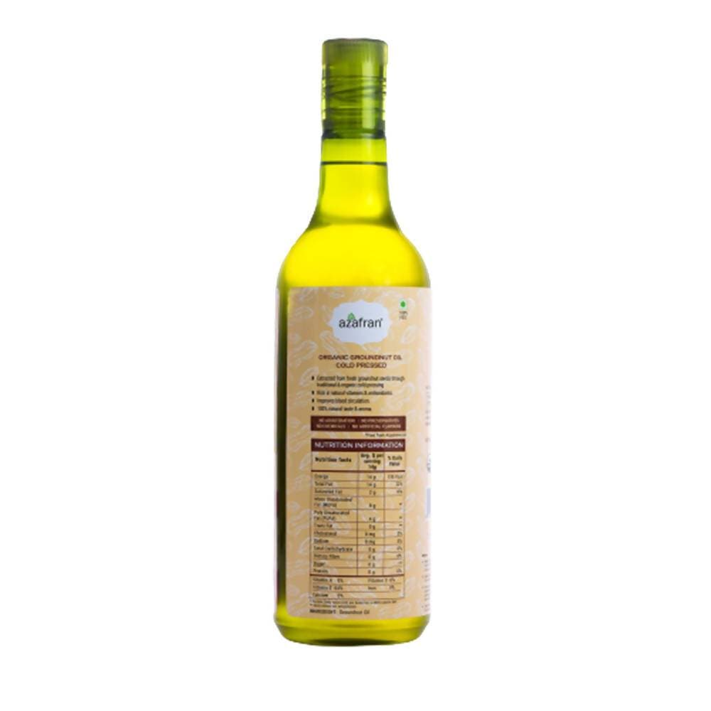 Azafran Organic Groundnut Oil (Cold Pressed) - Distacart