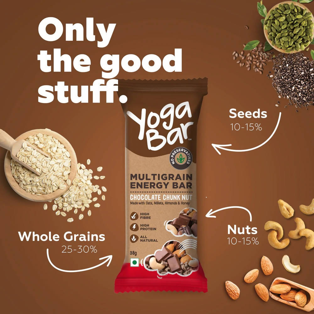 Buy Yoga Bar Chocolate Chunk Nut Multigrain Energy Bars Online at