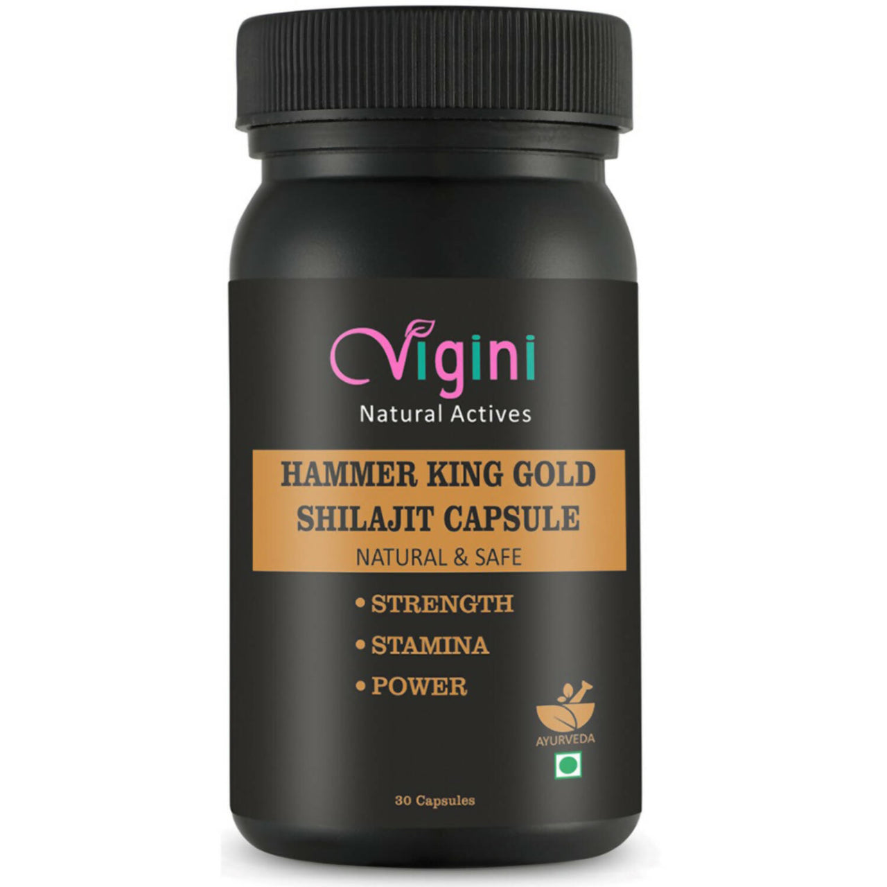 Vigini Natural Hammer King Gold Sj Capsule for Men - Distacart