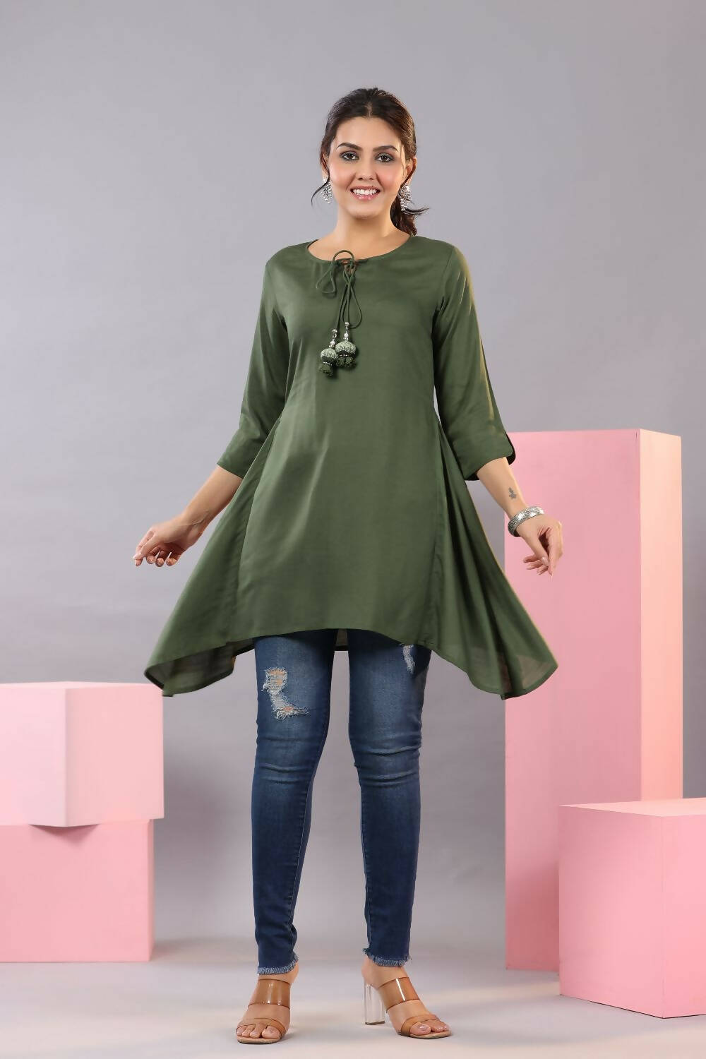 Asymmetric hot sale kurta online