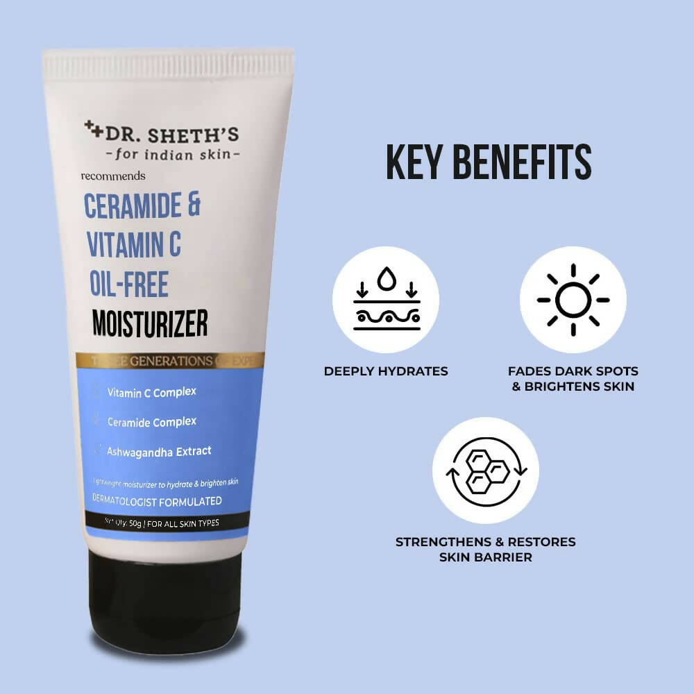 Dr. Sheth's Ceramide & Vitamin C Oil Free Moisturizer - Distacart